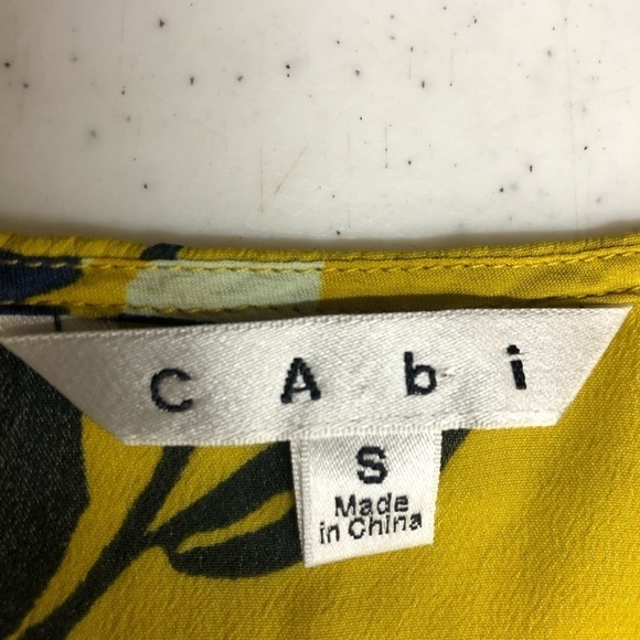 Cabi #286 Floral Silk Blend Racerback Tank Top - Picture 3 of 5